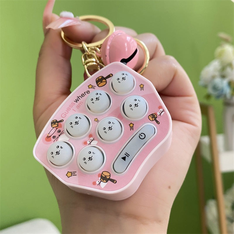 Wholesale Handheld Mini Whack-a-mole Game Console Plastic Keychains